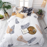 Bettdeckenbezug HappyFriday Blanc Foliage  Bunt 180 x 220 cm