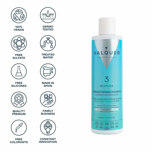Kräftigendes Shampoo Valquer Nº 3 Bioplex 300 ml