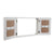 Schlüsselschrank Versa   Schwarz Holz (8,5 x 33 x 46 cm)