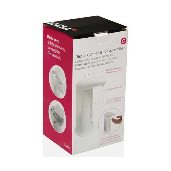 Ausgabegerät mit Sensor Versa Weiß ABS 8 x 21 x 12 cm 1 L