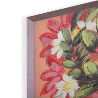 Bild Versa Rosa Blomster Leinwand Kiefer 2,8 x 90 x 120 cm