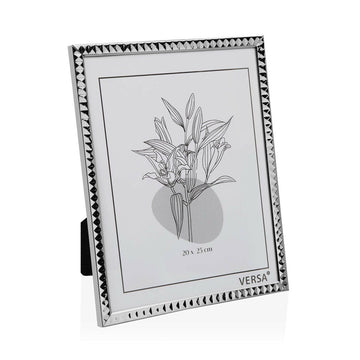 Fotorahmen Versa Silberfarben Metall Minimalistisch 1 x 25,5 x 20,5 cm (2 Stück)