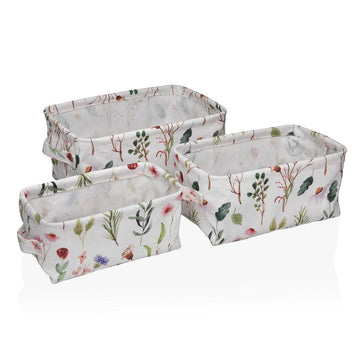 Mehrzweckkorb Versa Textil 22 x 12 x 10 cm 18 x 14 x 28 cm 25 x 15 x 12 cm 28 x 18 x 14 cm