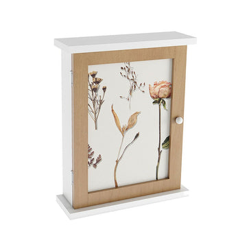 Schlüsselschrank Versa Blomster Holz MDF 6,5 x 26 x 20 cm