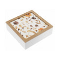 Dekorative Box Versa Holz MDF Blumenblätter