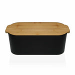 Brotkorb Versa Schwarz Bambus Polypropylen 18,5 x 12 x 33 cm
