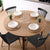 Esstisch Versa Beatriz PVC Metall Holz MDF 120 x 76 x 120 cm