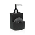 Seifenspender Versa Schwarz Harz aus Keramik Minimalistisch