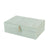 Box-Schmuckkästchen Versa grün Polyester Pappe Spiegel 16 x 7,8 x 25 cm