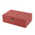 Box-Schmuckkästchen Versa Rot Polyester Pappe Spiegel 16 x 7,8 x 25 cm