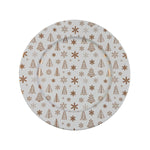 Flacher Teller Versa Metall 33 x 1,5 x 33 cm Weihnachten