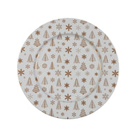 Flacher Teller Versa Metall 33 x 1,5 x 33 cm Weihnachten