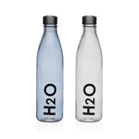 Wasserflasche Versa Blau Glas Aluminium 1 L 8 x 31 x 8 cm