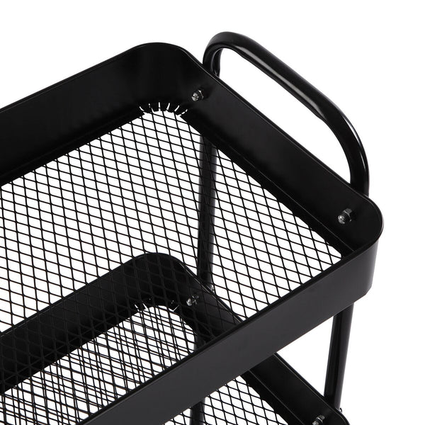 Badezimmerregal Versa Schwarz 30 x 76 x 46 cm