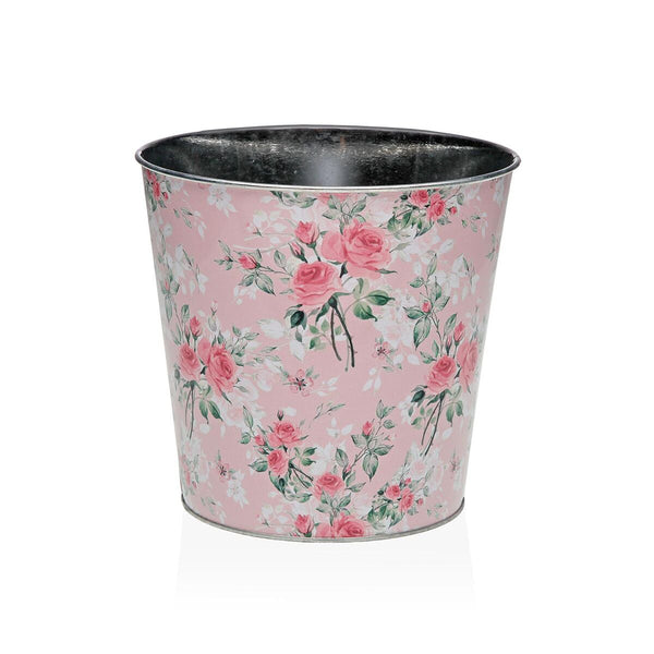 Blumentopf Versa XL Rosa Metall Minimalistisch 16,5 cm