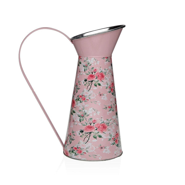 Vase Versa Rosa Metall Blomster 16 x 28 x 22 cm