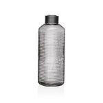 Wasserflasche Versa Grau Glas Aluminium 1 L 8,3 x 23,5 x 8,3 cm