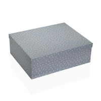 Set dekorativer Karten Versa Grau Pappe Blomster (15 Stücke)