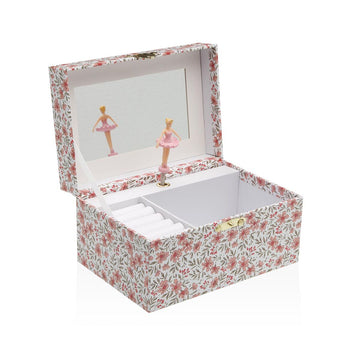 Box-Schmuckkästchen Versa Holz Holz MDF 12 x 10 x 18 cm Blomster