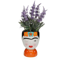 Vase Versa aus Keramik Escandinavo/Nórdico 14,3 X 25,5 X 18,5 CM Frida Kahlo