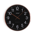Wanduhr Versa Schwarz Metall
