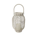 LED-Laterne Versa Weiß Rattan