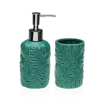 Badezimmer Set Versa grün Dolomite 6,8 x 17 x 6,8 cm
