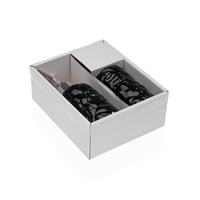 Badezimmer Set Versa Schwarz Dolomite 6,8 x 17 x 6,8 cm