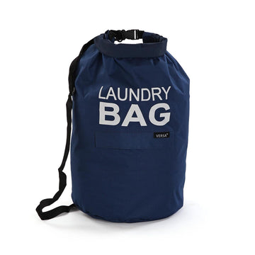Beutel für Schmutzwäsche Versa Blau Polyester 70 x 33 cm