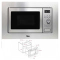 Integrierbar in Mikrowellenherd mit Grill Teka MWE204FI 20 L 800W Stahl 800 W 20 L