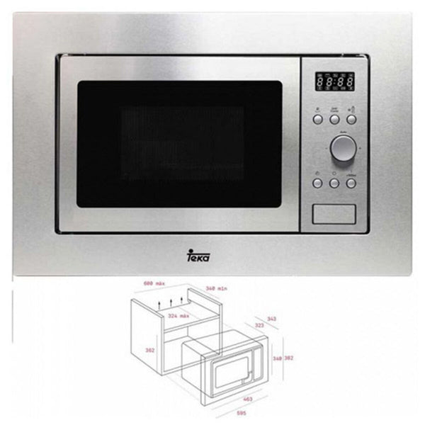 Integrierbar in Mikrowellenherd mit Grill Teka MWE204FI 20 L 800W Stahl 800 W 20 L