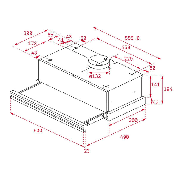 Konventioneller Rauchfang Teka CNL6415BK 60 cm 385 m3/h 64 dB 110W
