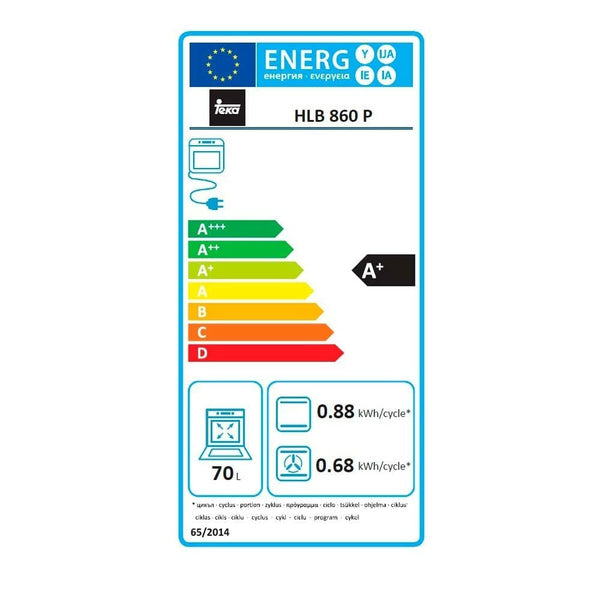 Herd Teka HLB860P SS INOX GT DSP PIRO 41566020 70 L 1400 W
