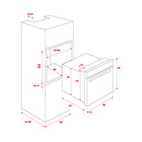Multifunktionsherd Teka Teka | Horno Multifunción A+ 70 L HydroClean A+ 2615W 70 L