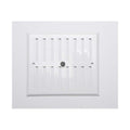 Raster Fepre Einstellbar Aluminium Weiß (17 x 19 cm)