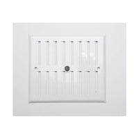 Raster Fepre Einstellbar Aluminium Weiß (17 x 19 cm)