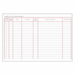 Korrespondenz-Registerbuch DOHE 09911 Burgunderrot A4 100 Blatt