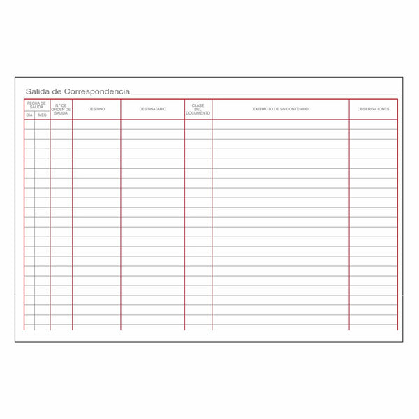 Korrespondenz-Registerbuch DOHE 09911 Burgunderrot A4 100 Blatt
