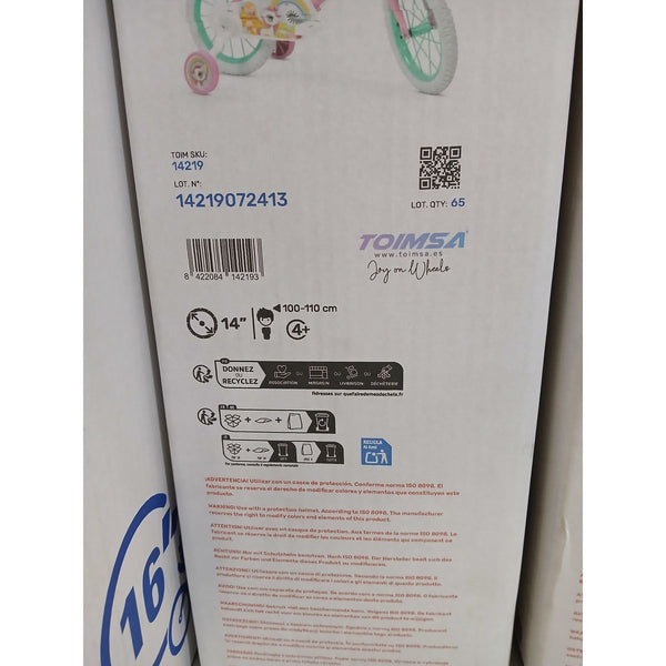 Kinderfahrrad Toimsa 14" Einhorn