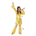 Verkleidung für Kinder Disco Gold (2 Stücke) (3 pcs)