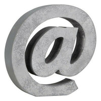 Buchstabe Grau 20 x 4 cm Holz