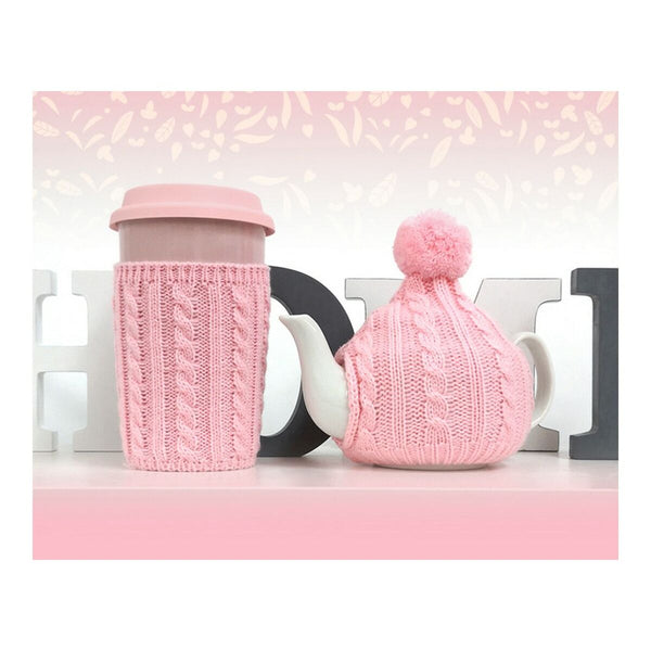 Teekanne 1 Tasse Teekanne Rosa (2 Stück) (2 pcs)