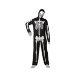 Verkleidung für Erwachsene Schwarz Skelett M/L