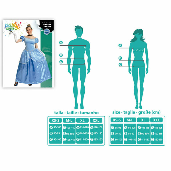 Verkleidung für Erwachsene Blau Prinzessin