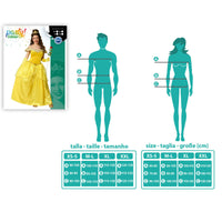 Verkleidung für Erwachsene Gold Prinzessin