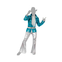 Verkleidung für Erwachsene Blau Disco-Musik