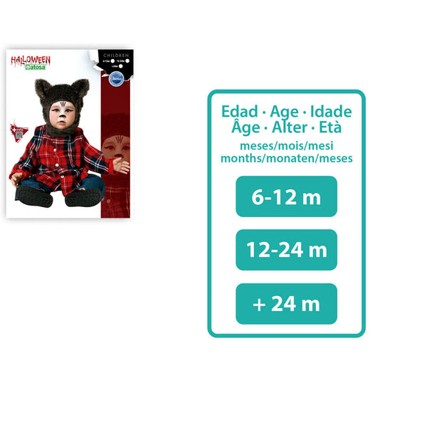 Verkleidung für Babys Braun Wolf