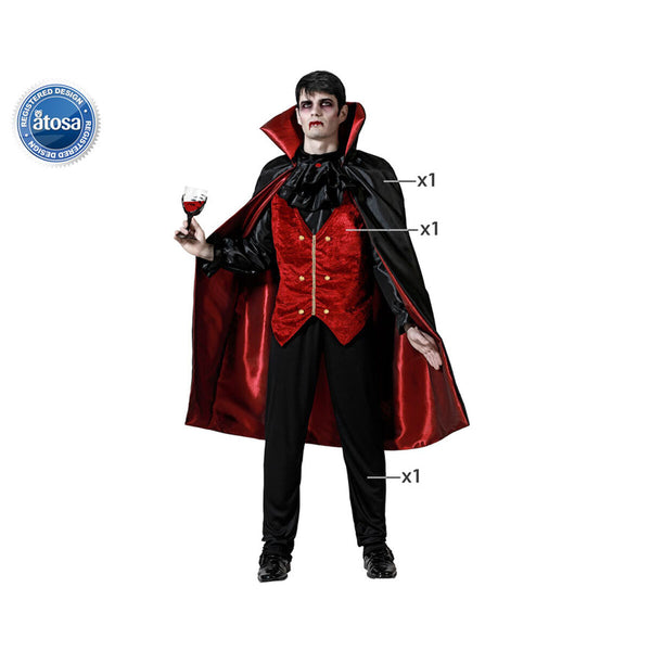 Verkleidung für Erwachsene Vampir XL