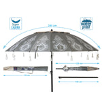 Sonnenschirm Ø 240 cm SPF50+ Orientalisch