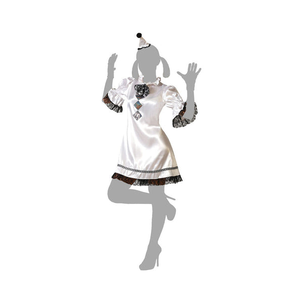 Verkleidung für Erwachsene Weiß Clown